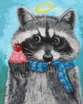 Енот в шарфике