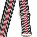 Плечевой ремень (стропа)  ADEL-239/регулируемый,  макс длина 120см,  z черн/бел/красн  236431