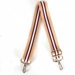 Плечевой ремень (стропа)  ADEL-239/регулируемый,  макс длина 120см,  полоса беж/красн/черн  236966