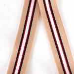 Плечевой ремень (стропа)  ADEL-239/регулируемый,  макс длина 120см,  полоса беж/красн/черн  236966