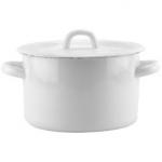 Кастрюля эмалированная 2л, без ободка, без рисунка 01-1610.1