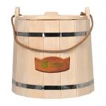 Ведро для бани с крышкой Банные Штучки С легким паром, липа 15 л 31099