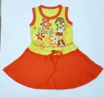 Платье детское интерлок хлопок, пигментная печать