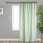 Штора портьерная Листья  жаккард зеленый 135*260 1 шт.