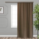 Штора портьерная "Матовый" блэкаут коричневый 190*275*1 шт.