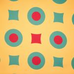 Штора Блэкаут печать white Childlike 0008 золото 145*260