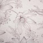 Штора портьерная "Ромашки" блэкаут кофе с мол 190*275*1 шт.