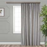 Штора портьерная Сатин однотонный серебро 190*275 1 шт.