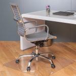 Коврик защитный напольный BRABIX, поликарбонат, 90*90 см, глянец, 1 мм, 604848