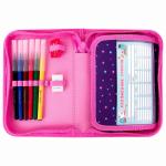 Пенал BRAUBERG с наполнением, 1 отд, откидная планка, 24 предмета, 21х14 см, Sweet dream, 270316