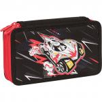 Пенал TIGER FAMILY с наполнением, 2 отд., 23 предм., Fire Rider, 19х11х5 см, 270233