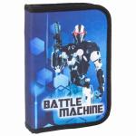 Пенал BRAUBERG с наполнением, 1 отделение, откидная планка, 24 предмета, 21х14 см, Robot, 270320