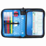 Пенал BRAUBERG с наполнением, 1 отделение, откидная планка, 24 предмета, 21х14 см, Robot, 270320