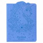 Дневник 1-4 класс 48л, обложка кожзам (твердая) с фигурным краем, ЮНЛАНДИЯ, ЕДИНОРОГ, 105950