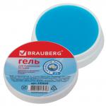Гель для увлажнения пальцев АНТИБАКТЕРИАЛЬНЫЙ BRAUBERG 25г, c ароматом жасмина, голубой, 225830