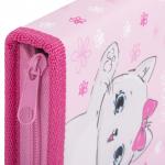 Пенал ПИФАГОР, 1 отделение, ткань, 19x13 см, Cute Meow, 270358