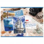 Альбом д/рис. А4 48л., скоба, обложка картон, HATBER, 205х290мм, Ассорти, 48А4В