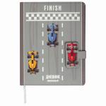 Дневник 1-4 класс 48л, обложка кожзам (твердая), застежка, ЮНЛАНДИЯ, ГОНКИ, 105959