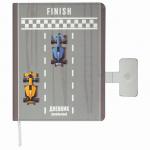 Дневник 1-4 класс 48л, обложка кожзам (твердая), застежка, ЮНЛАНДИЯ, ГОНКИ, 105959