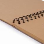 Альбом для рисования, крафт-бумага 140 г/м 147х205 мм 30 л, спираль, BRAUBERG ART CLASSIC, 105915