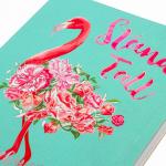 Дневник 1-4 класс 48л, обложка кожзам (гибкая), печать, фольга, ЮНЛАНДИЯ, ФЛАМИНГО, 105932