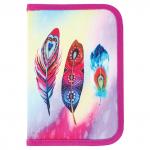 Пенал BRAUBERG, 1 отделение, ткань, 21х14 см, Plumage, 270304