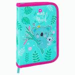 Пенал BRAUBERG, 1 отделение, 1 откидная планка, ткань, 21х14 см, Koala, 270307