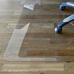 Коврик защитный напольный BRABIX, поликарбонат, 90*120 см, глянец, 1 мм, 604845