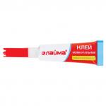 Клей моментальный (суперклей) LAIMA, 3г, УЛЬТРАПРОЧНЫЙ, отрывная мультикарта, 605567