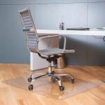 Коврик защитный напольный BRABIX, поликарбонат, 100*120 см, глянец, 1 мм, 604846