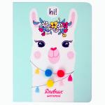 Дневник 1-4 класс 48л, обложка кожзам (твердая), 3D-элемент, ЮНЛАНДИЯ, ЛАМА, 105943