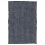 Коврик входной ворсовый влаго-грязезащитный LAIMA 60*90см ребристый, толщ 7мм, серый, 602867