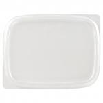 Крышка для одноразового контейнера 108х82мм, КОМПЛЕКТ 100 шт, прозрачные, ПП, ЮПЛАСТ, шк435