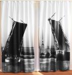 Комплект фотоштор Дворцовый мост ч/б