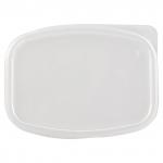 Крышка для одноразового контейнера 138х102мм, КОМПЛЕКТ 100 шт, прозрачные, ПП, ЮПЛАСТ, шк463
