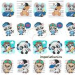 Ткань поплин 150 см Т Панели мальчики