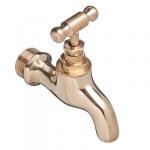 FRESSO Кран водоразборный кор. излив, ручка вентиль, 1/2", латунь