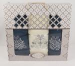 Набор полотенец махровых Гюрсан Турция, 22/458, ДНС Дамаск, 3 предмета 50*90 - 2 шт+70*140