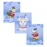 Набор вафельных полотенец 3 шт 50/60 см 3028-1 Мышиный король