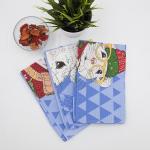 Набор вафельных полотенец 3 шт 50/60 см 3028-1 Мышиный король