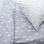 Наволочка Поплин детская 3058-1 Капельки компаньон в упаковке 2 шт 70/70 см