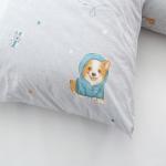 Наволочка Поплин детская 3062-1 Корги основа в упаковке 2 шт 70/70 см