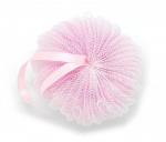 BASICARE Мочалка со шнуром-ЛЮКС цвет розовый 70 гр