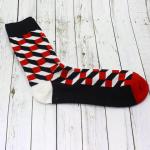 Носки р.40-45 "Bricks 3D" Красные