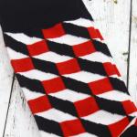 Носки р.40-45 "Bricks 3D" Красные