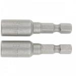 Биты с торцевыми головками 6х45 мм, 2 шт.// Matrix