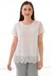 Блуза "Габи" (белая, кружево) Б2349
