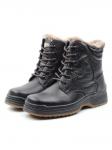 8296B BROWN Ботинки зимние мужские (натуральная и искусственная кожа, иск. мех)