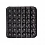 Антистресс квадрат POP it черный 12x12x2 см