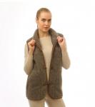 Жилет арт.1213-02/пуг. воротник ТАРА Марроне